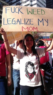 racialicious:  nitanahkohe:  thenoobyorker:  From Facebook: Happy May Day, Seattle! — at De Acción Nacional Pro-Reforma Migratoria/National Day for Immigration Reform.   BOOM! 