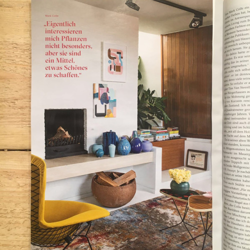 My #paintings in the august issue of @archdigest Germany Mis pinturas en sl nuevo numero de #archite