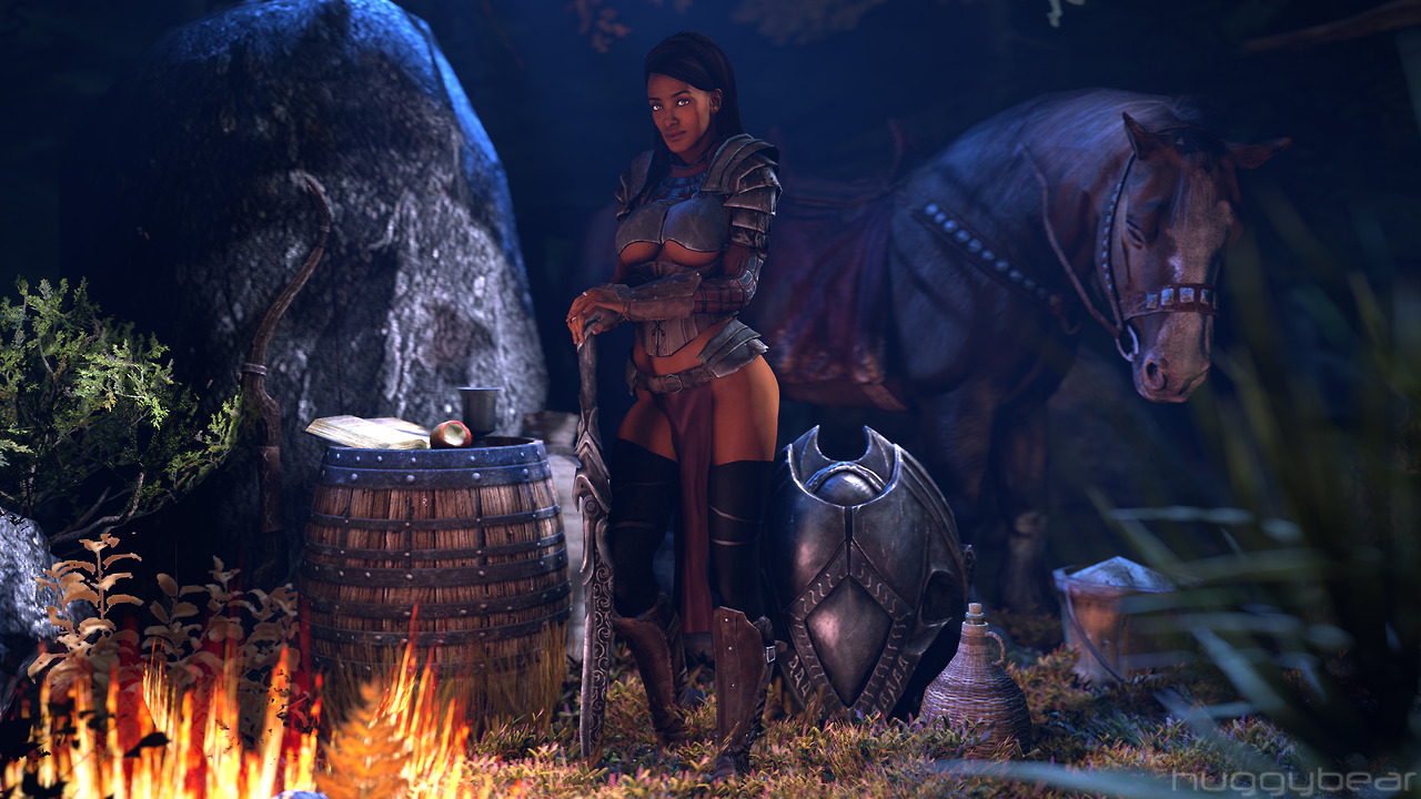 huggybear742: Skyrim - Zaria Al-Skaven “My sword is yours.” Redguard Warrior
