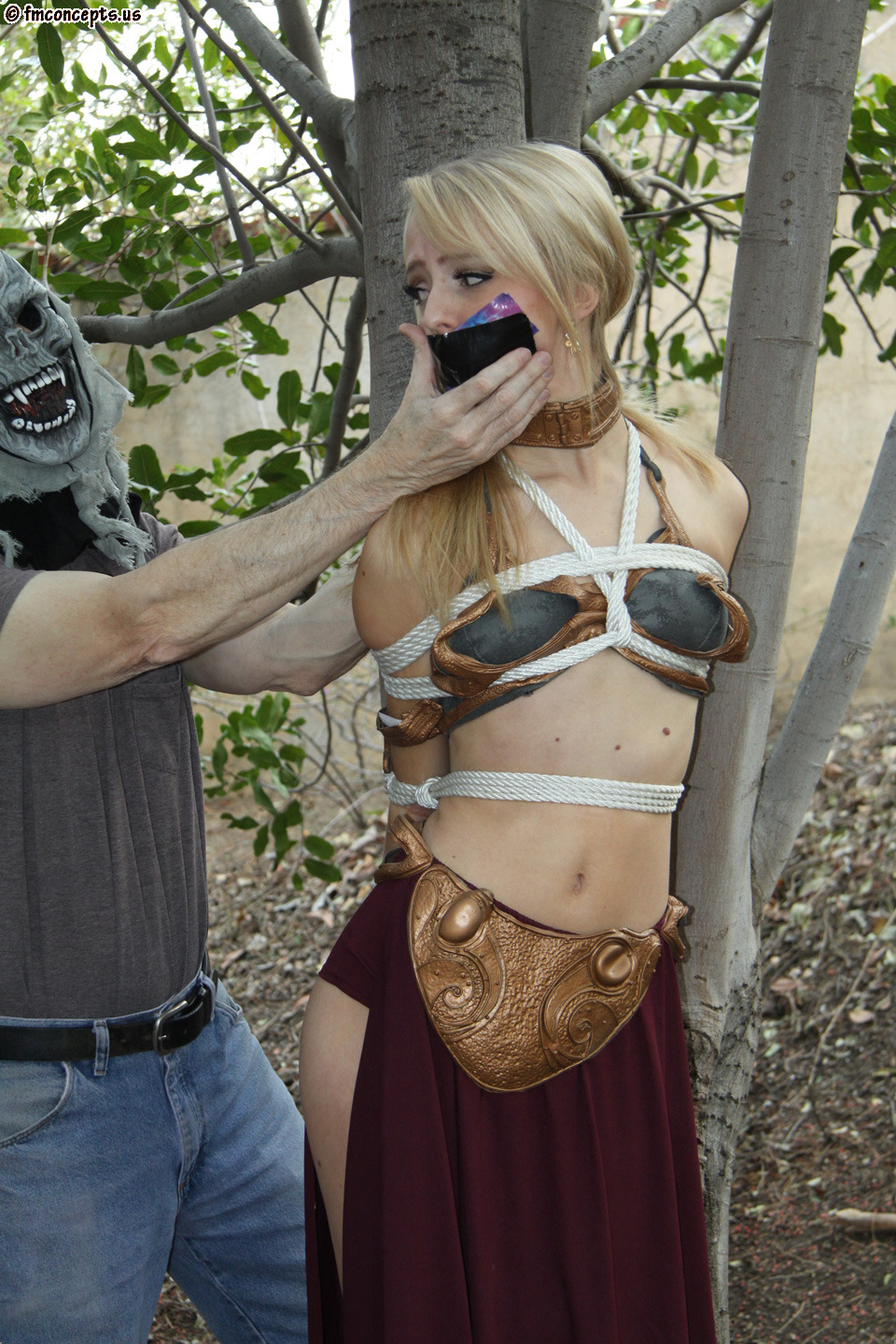 costumegirlsinbondage: Who in the galaxy will save the princess?  
