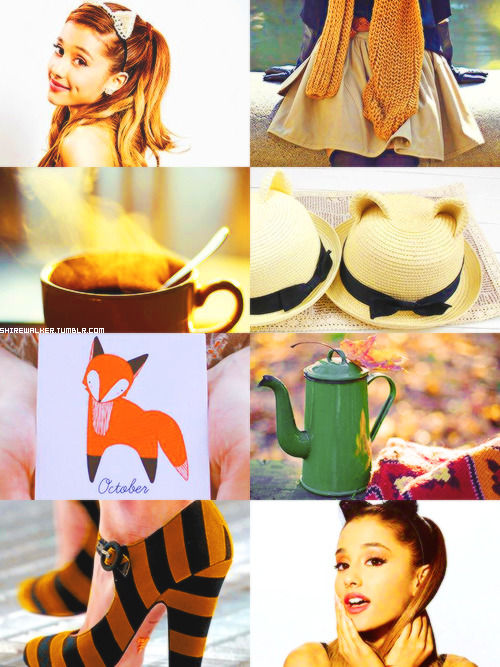 shirewalker:   if the months had faces (insp.) » Ariana Grande as October