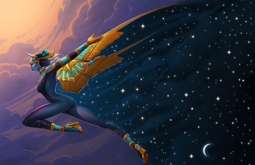 we-are-avenger:Nut, Goddess of the Sky by Tess Brownson