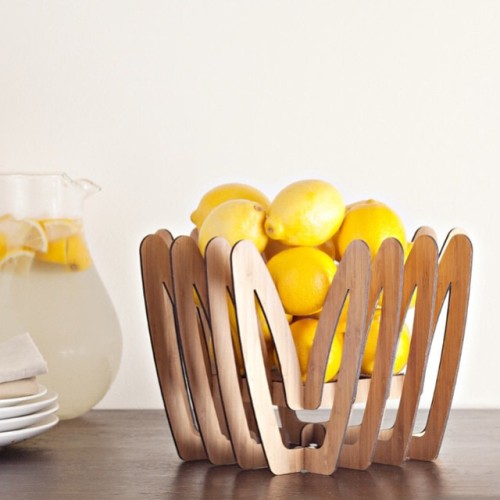 Now even your fruit can look fabulous with this modern bamboo fruit bowl by #buproducts on @etsy#h