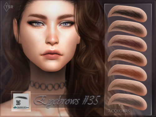 Eyebrows #35 (TS4)DOWNLOADHQ compatible (preview taken with HQ mod)custom thumbnail7 coloursall ages