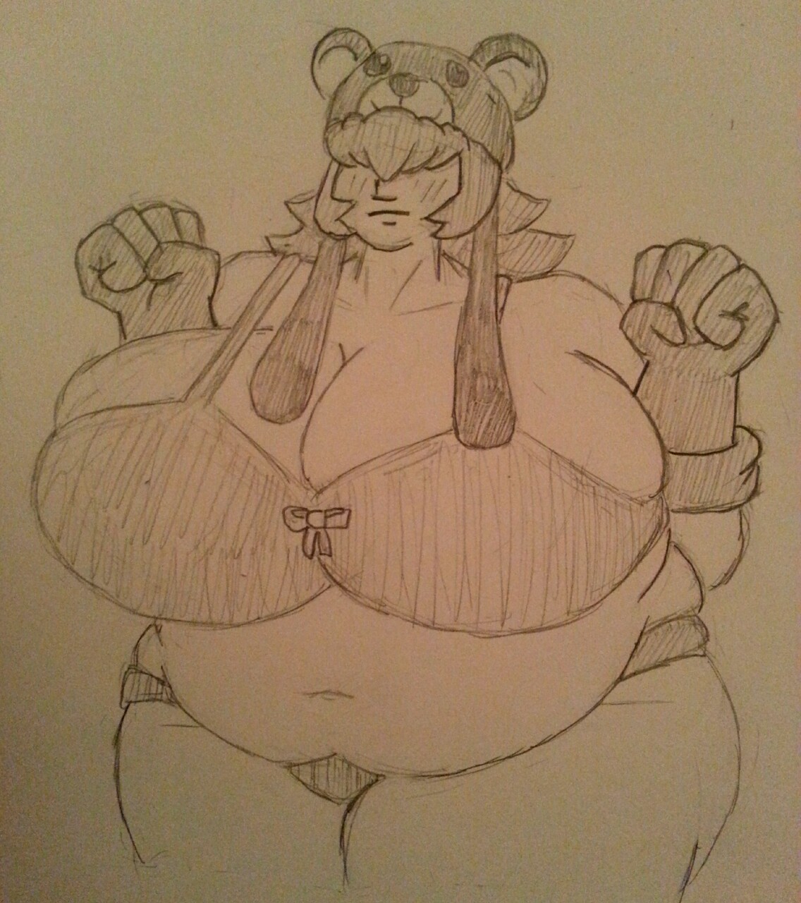 cutie-doodles:  I was in the mood to draw a big, cute gal, and there’s no one bigger