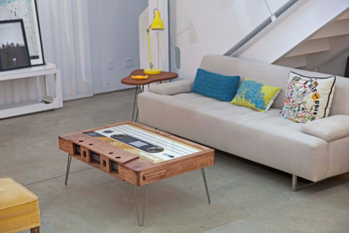 Porn Pics itscolossal:  Functional Mixtape Coffee Tables 