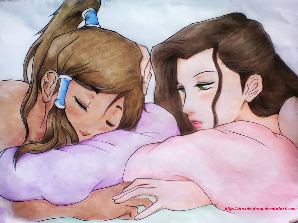 jeebsylad:  Much cute. Very Korrasami. Wow. &lt;3 Korrasami by ZhuziBeiFang