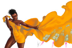 fyblackwomenart:  Black and Yellow by Afromane