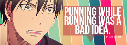 altairis:  KnB Bloopers - Episode 4 (Part 2) Izuki *dribbling the ball*: This isn’t over yet!Izuki (to himself): How can they try so hard in the last seconds?Mitobe: *appears behind Seiho #5*Izuki:*escapes Seiho #5* Nice! Neato, Mitob- *bites his tongue*