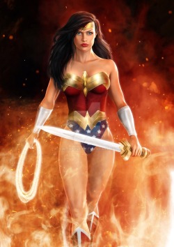 artfullydiana:  Wonder Woman by Simon Povey. 