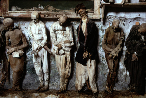 vintageeveryday - The Capuchin catacombs, Parlemo, Sicily, Italy,...