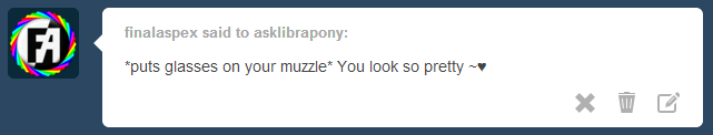 asklibrapony:  I’m pretty! I’m pretty!  Cute! &lt;3