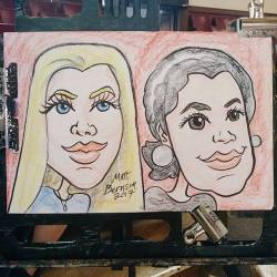 Drawing caricatures at Memorial Hall in Melrose!