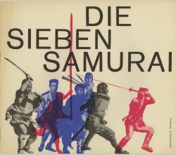 modernizor:  THE SEVEN SAMURAI (AKA SHICHININ NO SAMURAI, Akira Kurosawa, 1954) pressbook cover via blogs.law.harvard.edu 