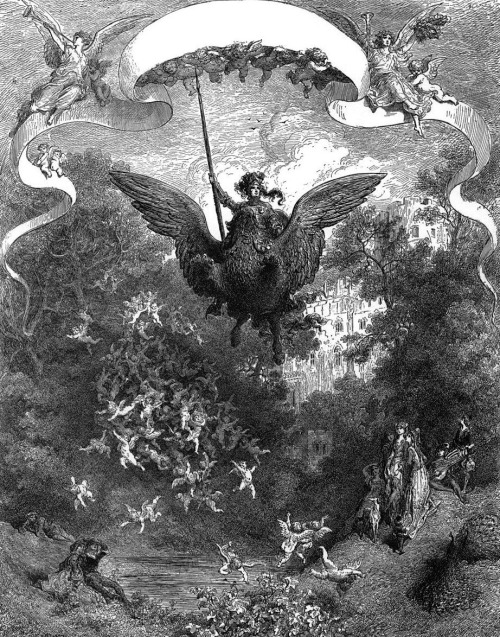 magictransistor: Gustave Doré (H. Pisan), L’Orlando Furioso (The Madness of Orlando), 1