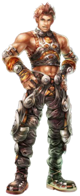 best-dadapon:  A member of the Colony 9 Defence Force and Shulk’s childhood friend. Optimistic and hard-working, though sometimes hot-headed and overly emotional.Ripped from the official site by Kare Reiko, these images can be found here.