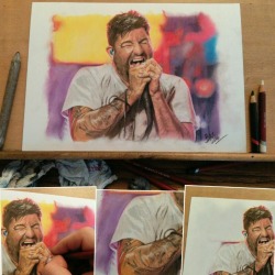 Chino Moreno art by Bazwold