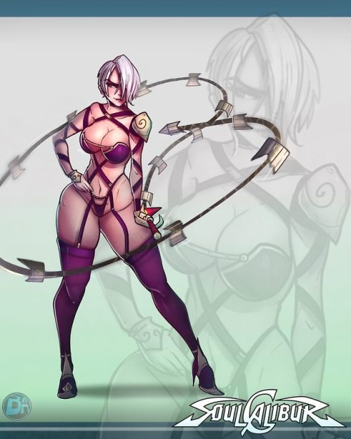 juicyartba:ivy valentine from soulcalibur! Repost would be much appreciated, been busy with work and commissions as of late but I wanted to draw this for my bros b-day more to come