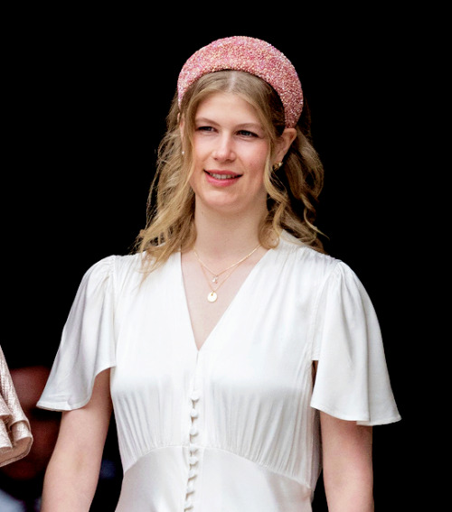  Lady Louise Windsor as she attends the National Service of Thanksgiving at St. Paul Cathedral | Jun