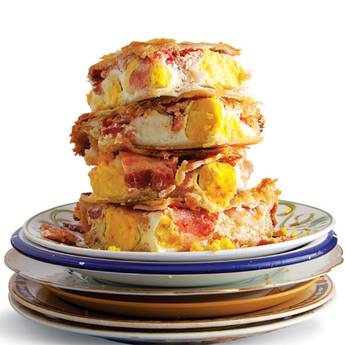 food52: Making toast seem so passé. Bacon and Egg Pie via Saveur 