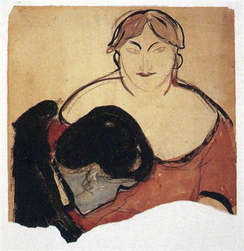 Edvard Munch - La grosse prostituée (The big prostitute) (1899)