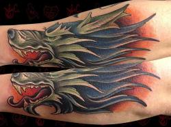 jobyc:  This #wolf #tattoo has always been