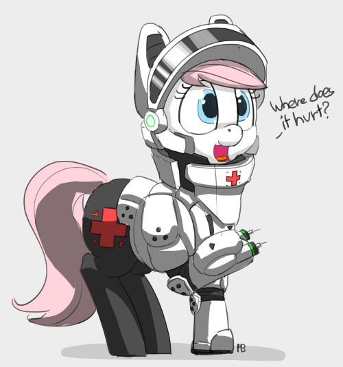 redcladhero:pabbley: Mid November Art Dump “Don’t stab Me in the butt!” Edition. “Nurse RedHeart” I really don’t know what prompted me to draw Her as the Medic In Starcraft but I think She came out quite well :D!“Rarity and Opal” Those