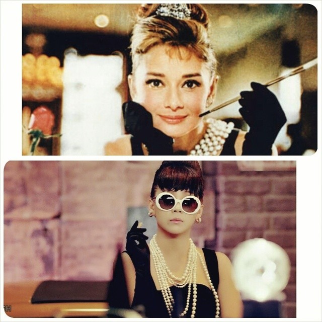 Ji Yung Is Agung Audrey Hepburn For Breakfast At Tiffany S