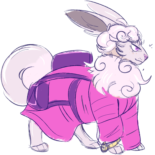 felidaeng:mystery dungeon au bede is an eevee