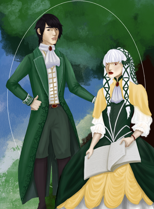 latest edition to my bakarina fanart series - this time the Ascarot siblings!