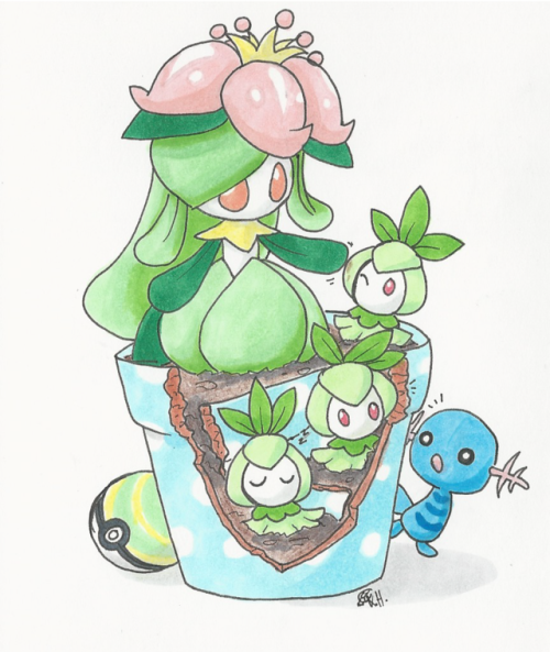 atduskart: my Grass type collection, I thought it would have been a cute idea if tamed grass types j