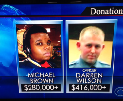 pootin-nanny:  blackymiles:  ocarinaoftime:  makemeasammichyo:  shocked to see how much people donated to Darren Wilson. It’s crazy  This is nothing short of deplorable. The fact that he even got one cent.  i ask again why are they raising money in