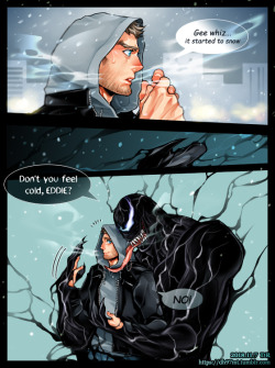 dh97mt:  Venom:1. “Don’t leave my side.“   art by: DR2. &ldquo;Buddy&quot;   art by: Hatakeno