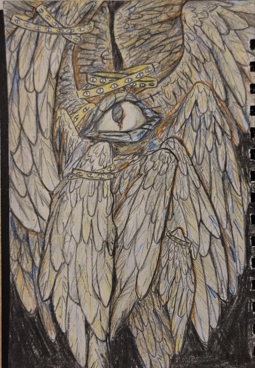 I Just Came Home One Day This Week And Felt Like Drawing A Biblically Accurate Angel And I Think It Turned