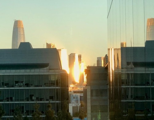 #sunrise #reflection (at Genentech Hall) Https://www.instagram.com/michaelgbroeker/p/Bu9CR5eglZ1/?utm_source=ig_tumblr_share&igshid=34d7zafzlga6