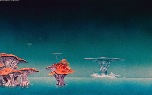 O my wonderful view of the incredible artwork of Roger Dean http://www.rogerdean.com 