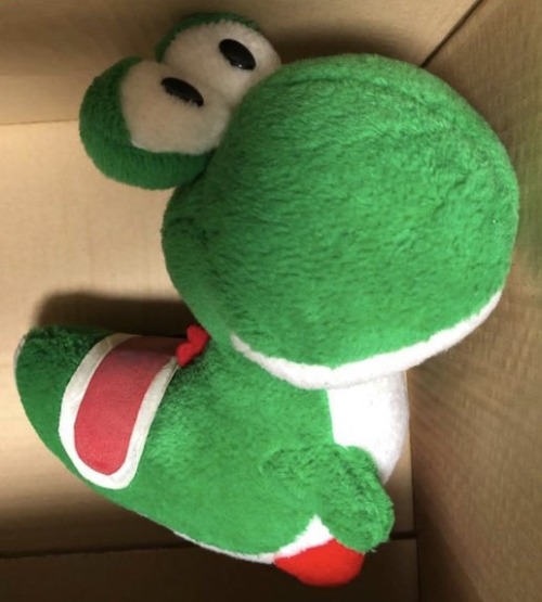 standard-dingo:suppermariobroth:Extremely rare officially licensed Korean Yoshi plush with an elonga