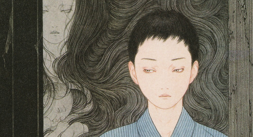 senjukannon:Artwork by Takato Yamamoto for Kyōka Izumi’s book, Grass Labyrinth (草迷宮; Kusa Meikyu). D
