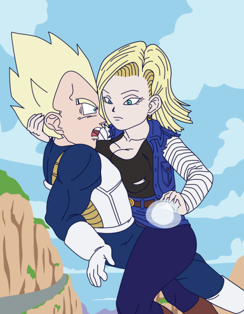 Android 18 vs Vegeta