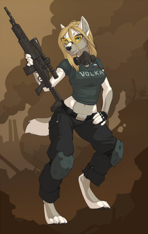 the-furr-hideout:  Some Wolfy-nail stuff on my computer Art by him