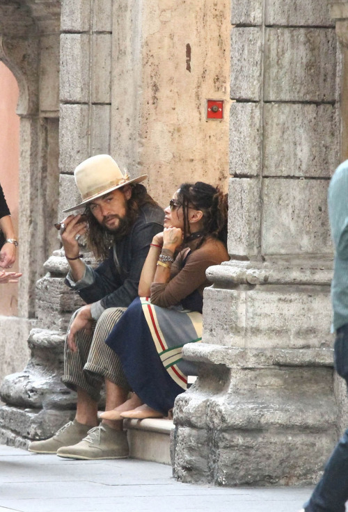 herdreadsrock:  honeyvybz:  thirat-atthiraride:    Lisa Bonet and Jason Momoa in Rome: September 2015     Let the church say amen…..  I mean be perfect