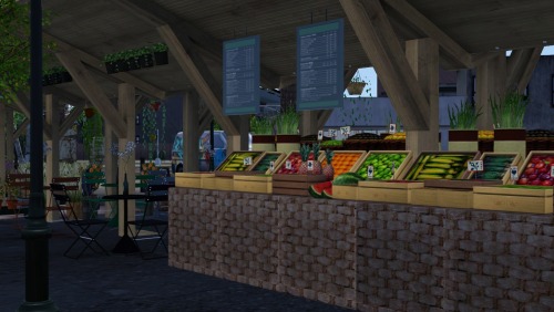 houseof84sims: Boroughsburg MarketI made a lot for @potato-ballad-sims world Boroughsburg. I took th