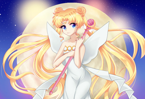 dehsofa: Neo Queen Serenity I finally did it! Sailor Moon fanart ;v;