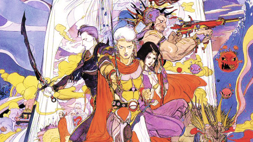The art of Final Fantasy II by Yoshitaka Amano.