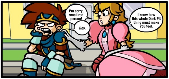 bluecho272:  No, Peach. You’ve been every Smash Bros. ever. You really, really