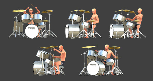 [ POSE+Drum ]5 solo posesDownloadyou need a drum&stick acc by @nickname-sims4​ ▶Download