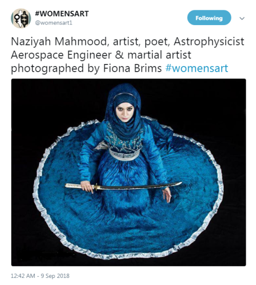 “Naziyah Mahmood, artist, poet, Astrophysicist Aerospace Engineer & martial artist photogr