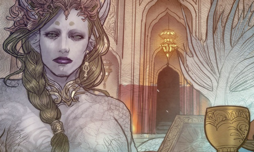 jenniferlynhayden:Monstress #9“The reports said that the mist smells like charred bones. I must tell