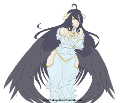 tahuprimeart:  Albedo waifu doodle flats because I like how they look. This will be done tomorrow.