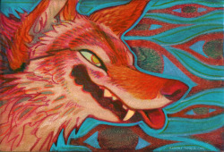 bazteki:Acrylic and (sometimes) colored pencil on wood.